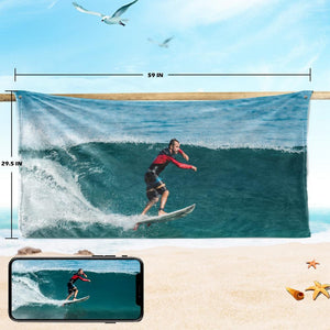 Custom Beach Towel Bathroom Quick Dry Bath Towel For Mat Towel Washcloth Swimming Towelling Bathrobe