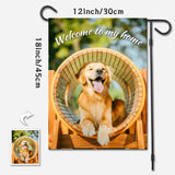 Custom Photo Personalized Outdoor Garden Flag Double Sided Printing With Text