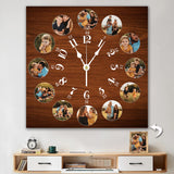 12pcs Photo Wall Clock Personalized Clock