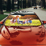 Personalized Auto Sun Shade, Custom Windshield Sun Visor, Unique Car Gift