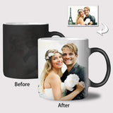 Personalized Custom Photo Mugs - Magic Heat Color Changing Coffee Cups