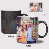 Personalized Custom Photo Mugs - Magic Heat Color Changing Coffee Cups