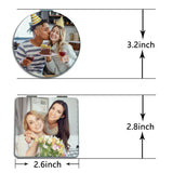 Compact Mirror with Custom Photo - Double-Sided Cosmetic Purse Travel Mirror