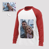 Custom Photo Print, Unisex Cotton Shirt, Long Sleeve, Double-Sided Design