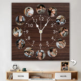 12pcs Photo Wall Clock Personalized Clock