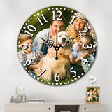 Custom Photo Wall Clock Round Clock For Home Keepsake Gift