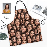 Custom Kitchen Cooking Apron with Your Photo Mash Faces