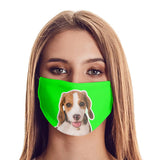 Custom Photo Face Coverings Personalized Face Mask,Print Your Pet Head Picture On Your Face Cover