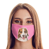 Custom Photo Face Coverings Personalized Face Mask,Print Your Pet Head Picture On Your Face Cover