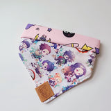 Demon slayer x Sailormoon Size M Reversible Bandana (foldover)