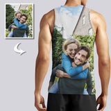 Men's Custom Photo Tank Tops: Design Your Own Double-Sided Tank Top for Summer