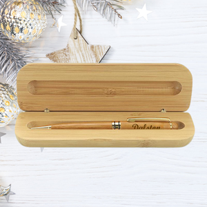 Personalized Wood Pen Set Engraved With Wooden Box Gift For Her/Him