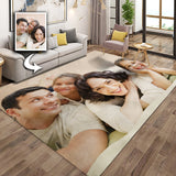 Anti-Slip Custom Door Mat - Personalized Photo, Washable Area Rug