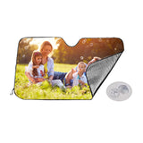 Personalized Auto Sun Shade, Custom Windshield Sun Visor, Unique Car Gift