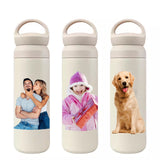 Custom Photo Insulated Tumbler - Stainless Steel with handle