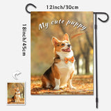 Custom Photo Personalized Outdoor Garden Flag Double Sided Printing With Text