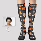 Custom Photo Knee High Socks For Halloween