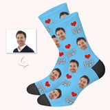 Custom Face Socks For Dad Personalized gift for Father's Day