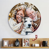 Personalized Square Photo Clock | Custom Wall Clock Gift