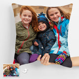 Double-Sided Custom Family Photo Pillows - Personalized Decor