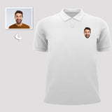 Personalized Unisex Polo Shirts, Custom Double-Sided Photo Face Design