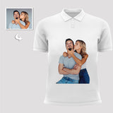 Custom Unisex Polo Shirt, Double-Sided Photo Print, Personalized Design