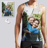 Men's Custom Photo Tank Tops: Design Your Own Double-Sided Tank Top for Summer