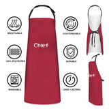 Personalized Kitchen Apron - Custom Text Cooking Apron with Your Name