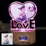 Magic Custom Photo Night Lamp, Colorful Music Lights With Love