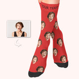 Custom Photo Face Socks With Multiple Colors Add Your Texts