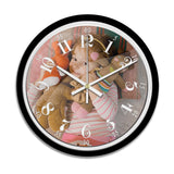 Custom Photo Hanging Wall Clock with Glass Cover with Frame Clock