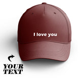 Unisex Custom Baseball Cap - Personalized Text, Adjustable, Stylish & Comfortable