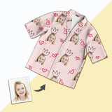 Custom Photo Kids’ Pajamas, Comfy Unisex Face Print Nightwear Shorts