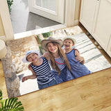 Custom Photo Flannel Carpet, Extra Soft Anti-Slip Floor Picture Mats