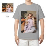 Unisex Cotton T-Shirt, Custom Photo Print, Double-Sided, Comfortable Tee