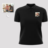 Personalized Unisex Polo Shirts, Custom Double-Sided Photo Print Design