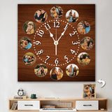 12pcs Photo Wall Clock Personalized Clock