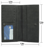 A Meaningful Gift for Custom Photo Wallet | Bifold Long Style Wallet - Black