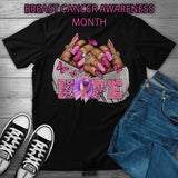 Breast Cancer Awareness Glam Nails Shirt