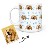 Personalized Mug With Dog Photo - Custom Pet Face Coffee Mugs - faceonboxer