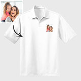 Personalized Unisex Polo Shirts, Custom Double-Sided Photo Print Design