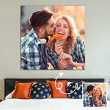 Custom Square Canvas Prints - Personalized Photo Wall Art Decor