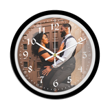 Custom Photo Hanging Wall Clock with Glass Cover with Frame Clock