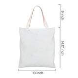 Custom Tote Bags With Photo & Text Printing Eco-friendly Canvas Bag