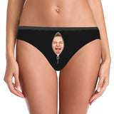 Custom Womens Zipper Face Panties with Boyfriend face