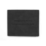 Men's Bifold Short Custom Photo Wallet Black