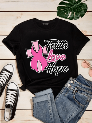 Faith Love and Hope T Shirt