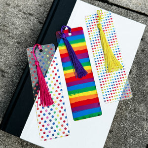 Rainbow-Themed Flexible Acrylic Bookmarks | Support LGBTQ+ Pride | Donate to The Trevor Project