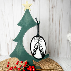 Irish Dance Ornament, Irish Dance Shoe Christmas Ornament