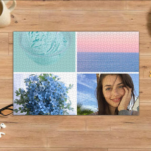 Four-panel Custom Puzzle Personalise Photo Jigsaw Puzzle Game 1000Pcs